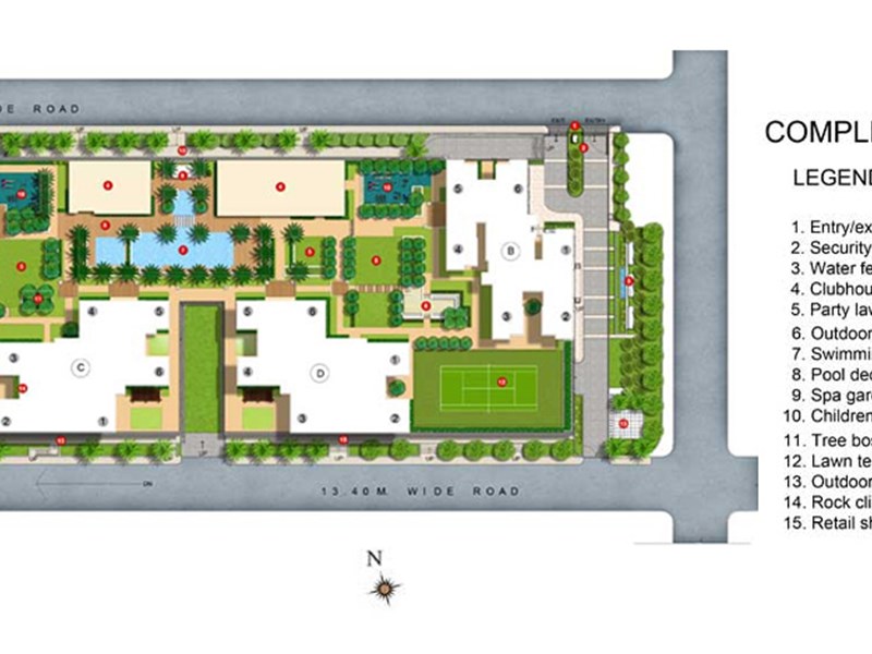 Kalpataru Allura Complex layout