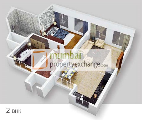 2 BHK Floor Plan