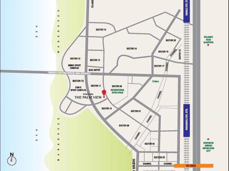 Goldcrest Residency Location Map