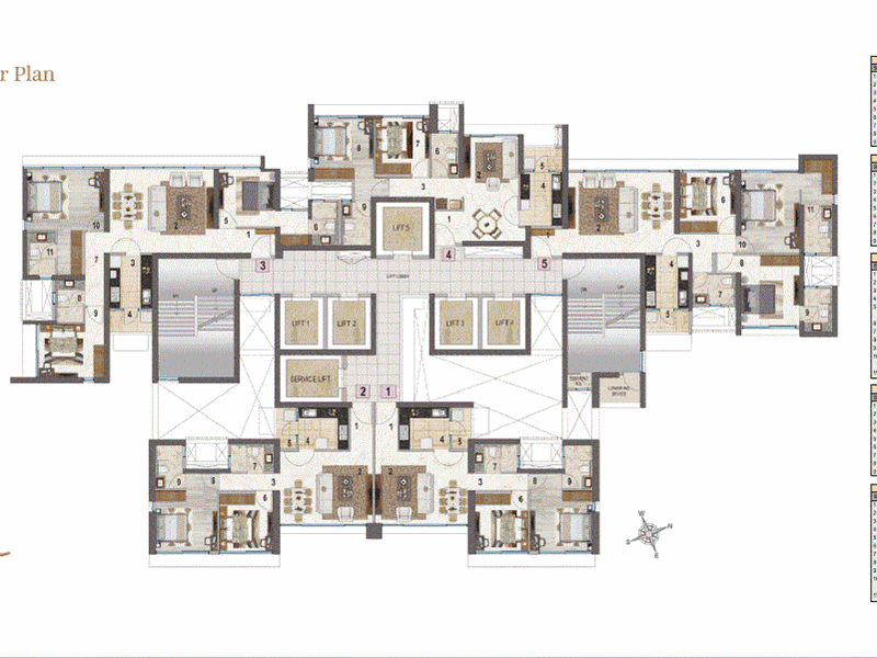 Peninsula Salsette 27 Typical Floor Plan Tower B