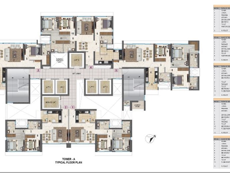 Peninsula Salsette Typical Floor Plan