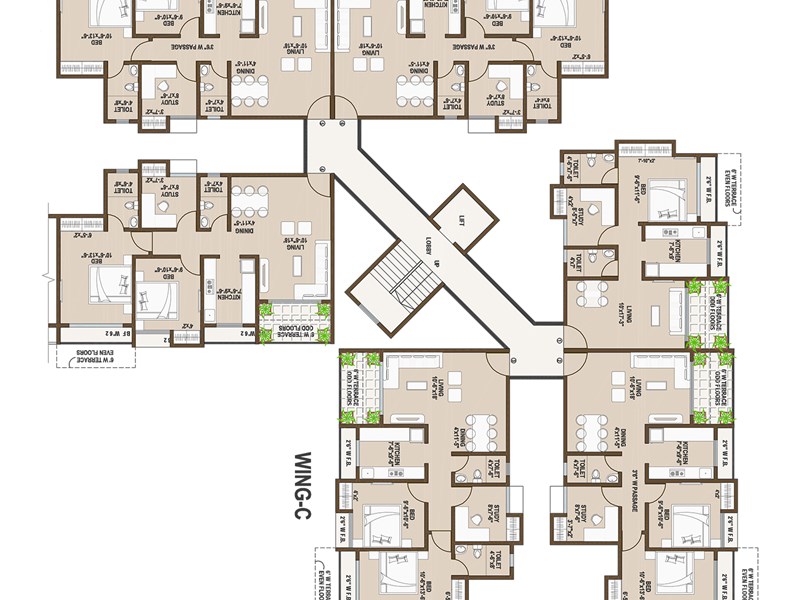 Sound Delight Wing C Typical Floor Plan