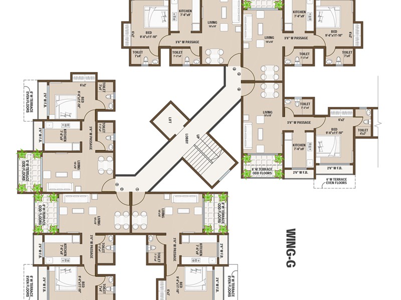 Sound Delight Wing G Typical Floor Plan