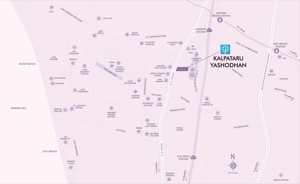 Kalpataru Yashodhan Location Map