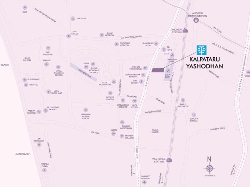 Kalpataru Yashodhan Location Map