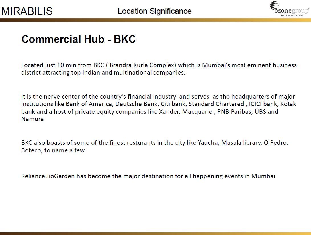 Mirabilis Loctaion Significance - 1