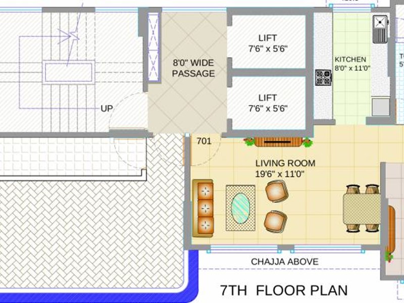 Nakshatra 7th floor Refuge Plan