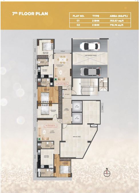 Nakshatra 7th Floor Plan
