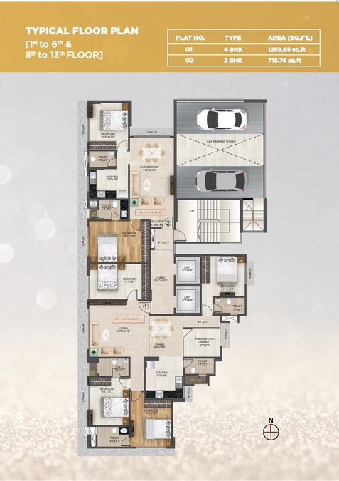 Nakshatra Typical Floor Plan