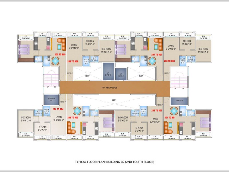 Arihant Aloki Typical Floor Plan Bldg B2