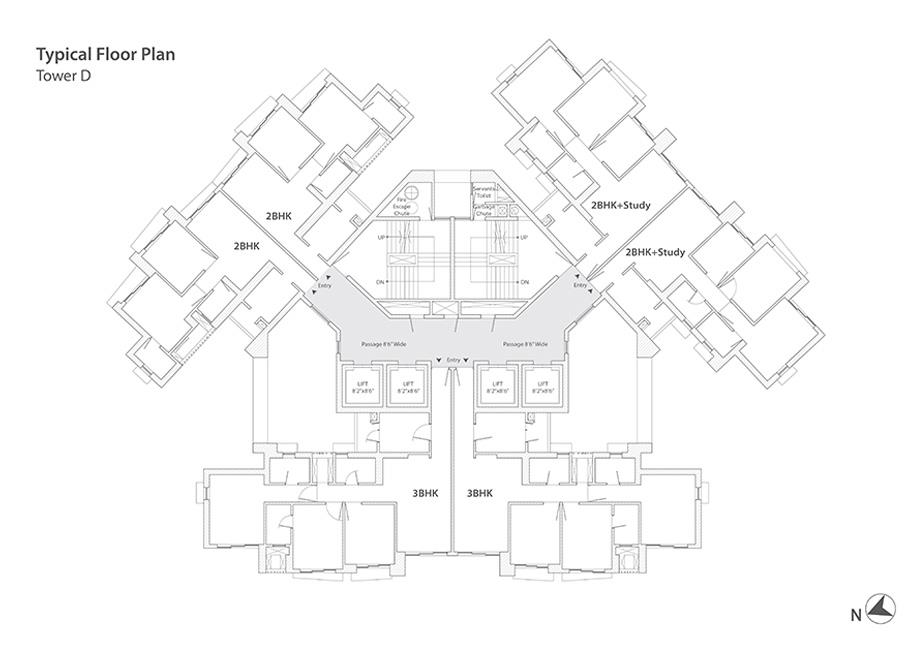 Aveza Tower D Typical Floor Plan