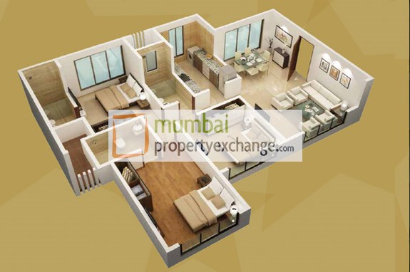 3 BHK Floor Plan