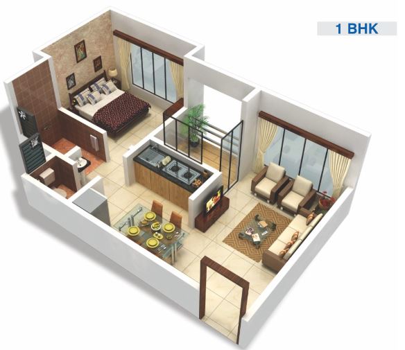 1BHK plan