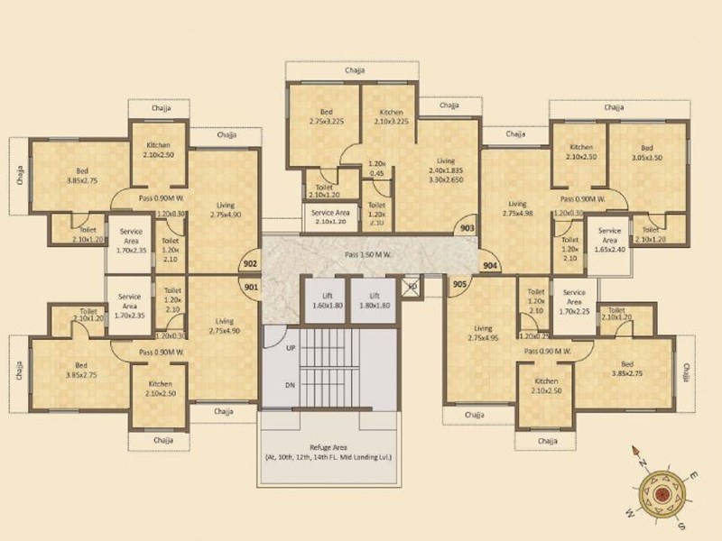 Grand Edifice Typical Floor Plan 1