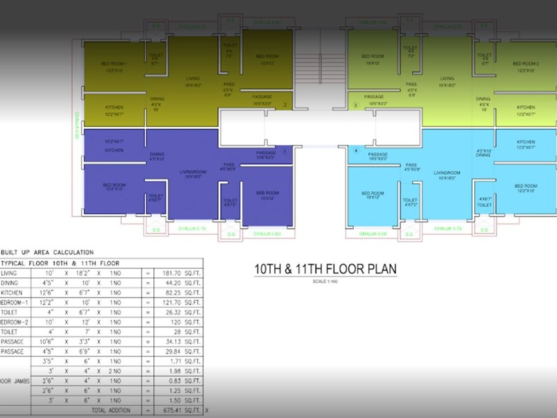 New Jagdamba 10th-11th Floor Plan