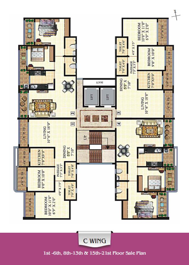 C wing Floor Plan