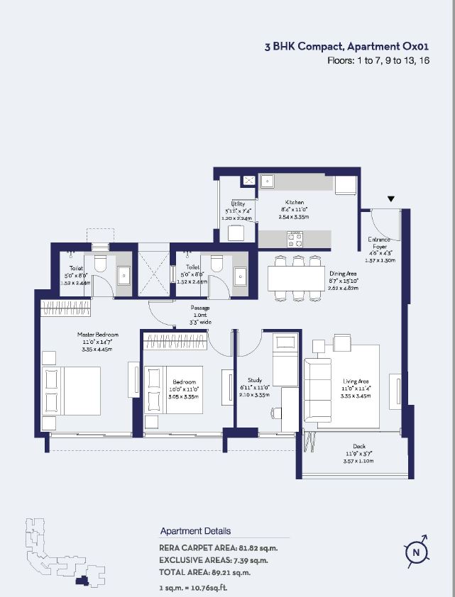 Godrej Trees 3BHK Compact Ox01