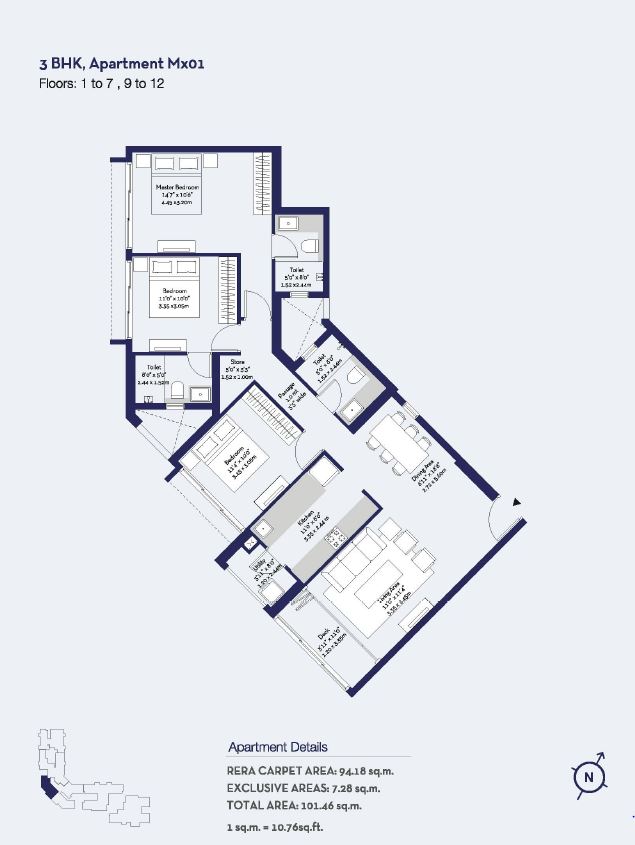 Godrej Trees 3BHK Mx01