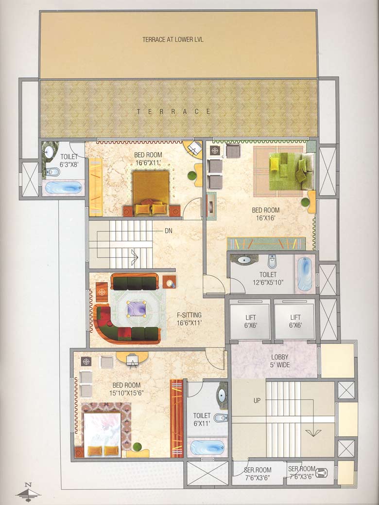 terrace floor plan