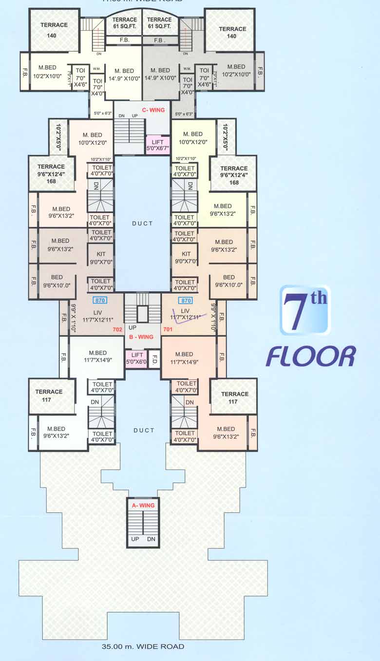7th Floor Plan