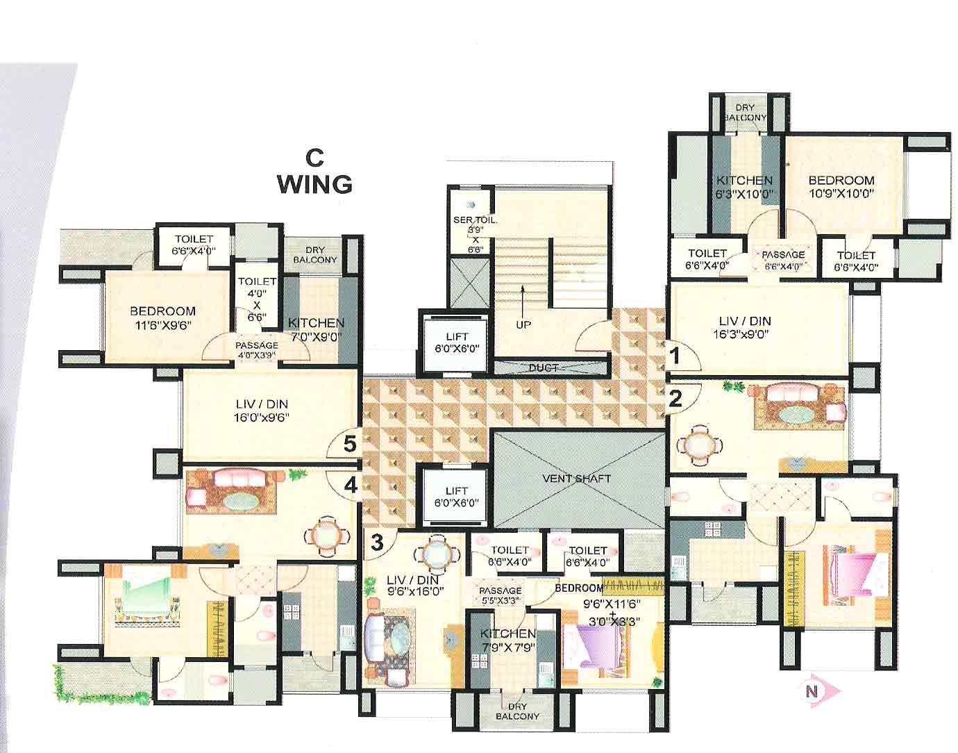 Flat on rent in Shepherd Residency, Goregaon West
