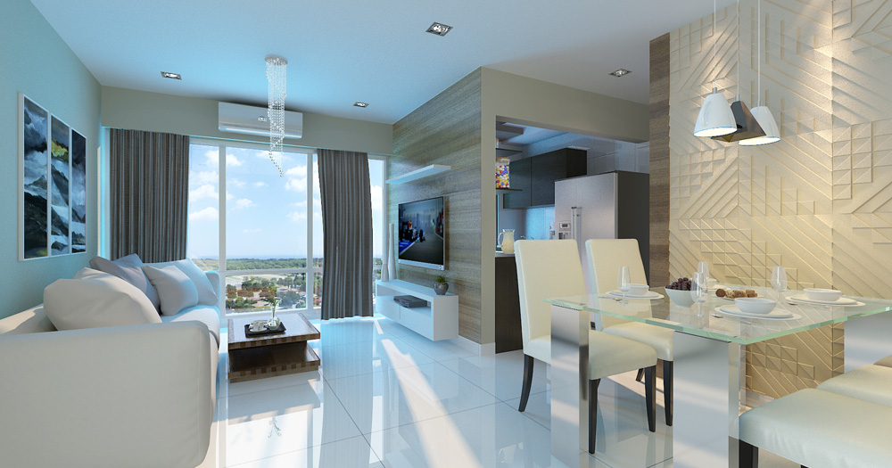 17022 Oth Lotus Residency Artistic Impression Living Room - Lotus Residency, Goregaon West