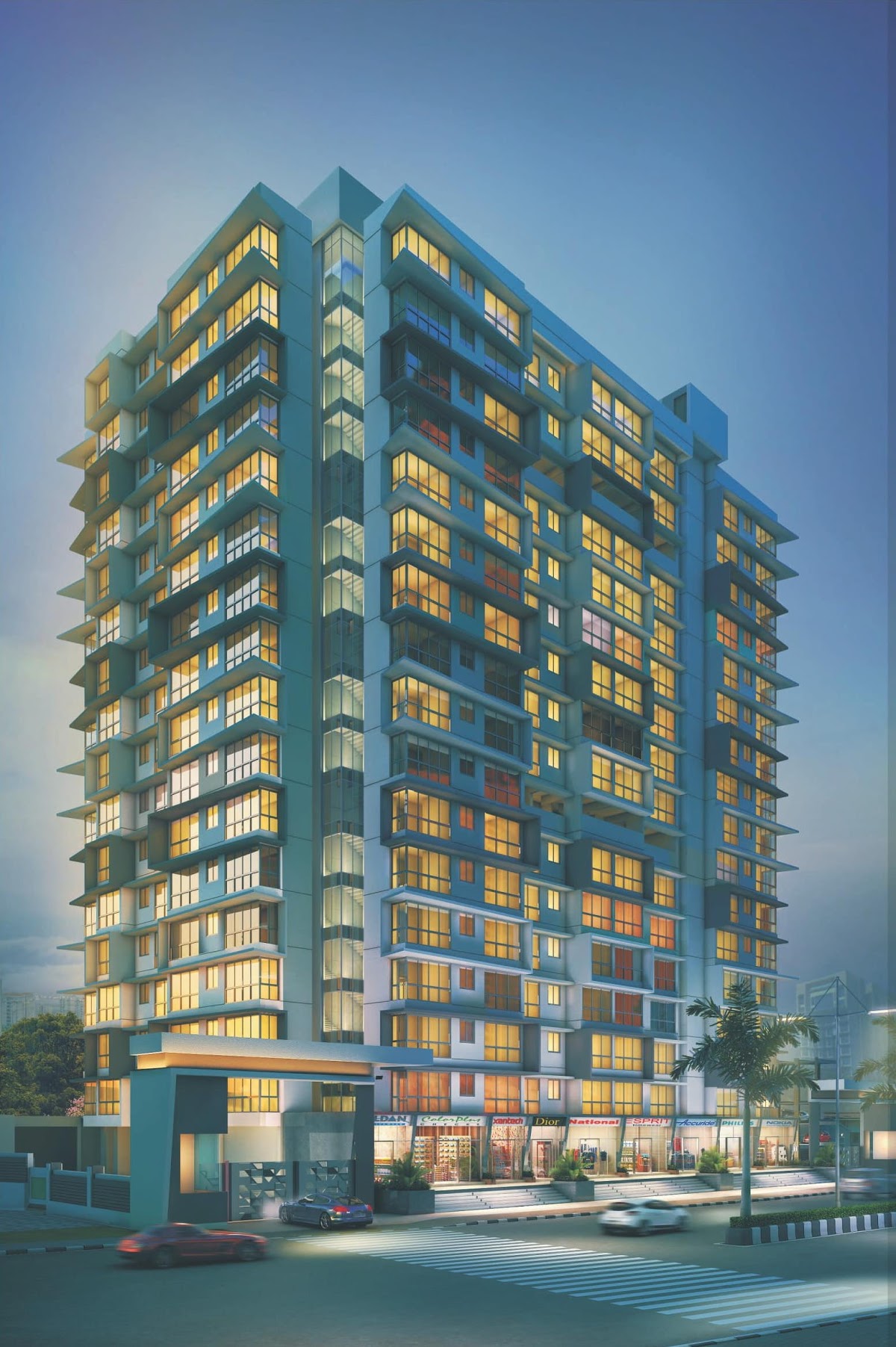 17022 Oth Lotus Residency Elevation Image 2 - Lotus Residency, Goregaon West