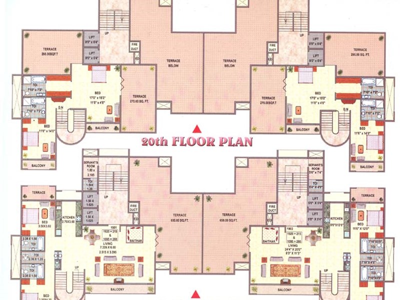 19 and 20th Floor Plan
