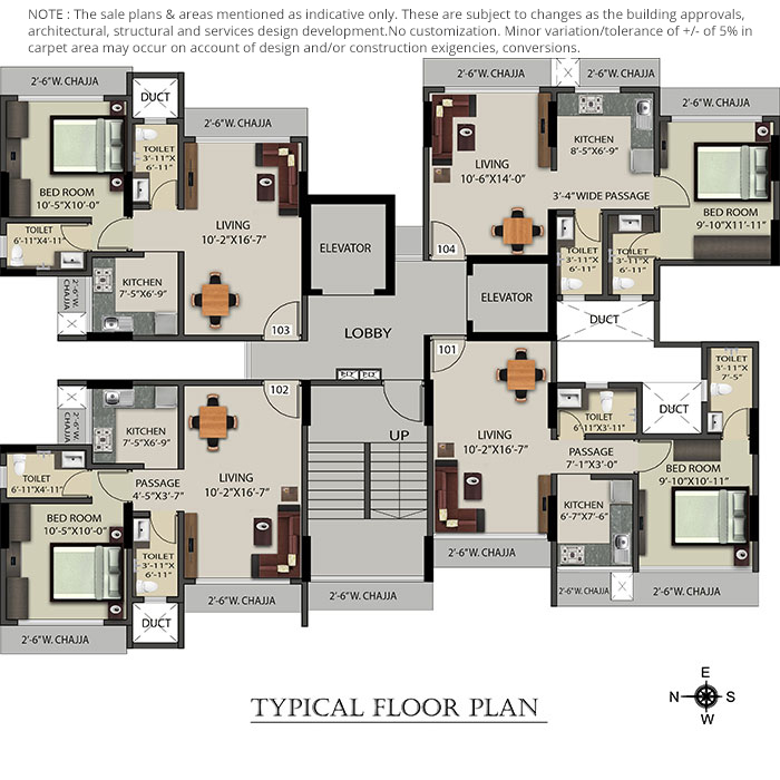 Ruparel Elara Typical Floor Plan