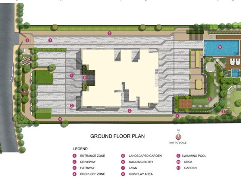 Kalpataru Woodsville Ground floor plan