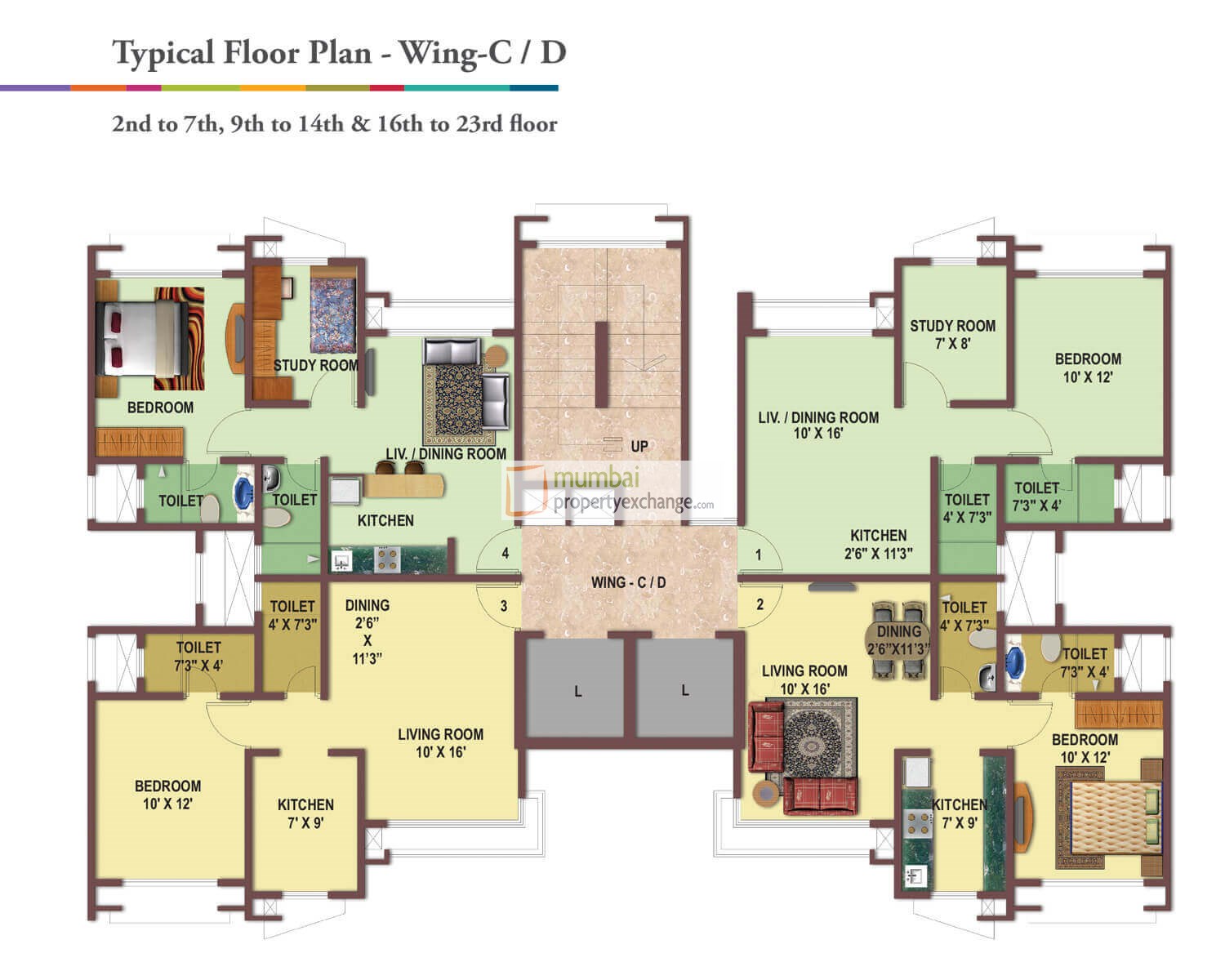 Flat / Apartment on Rent / Lease / Sale in Marina Enclave J Wing, Malad