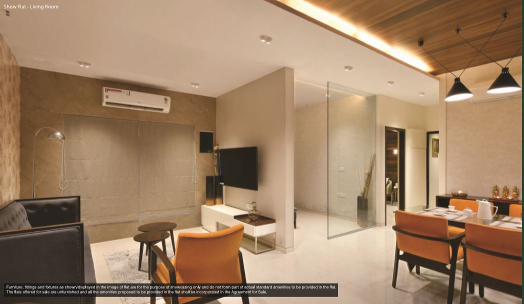 Dosti Desire Pearl Show Flat Living Room