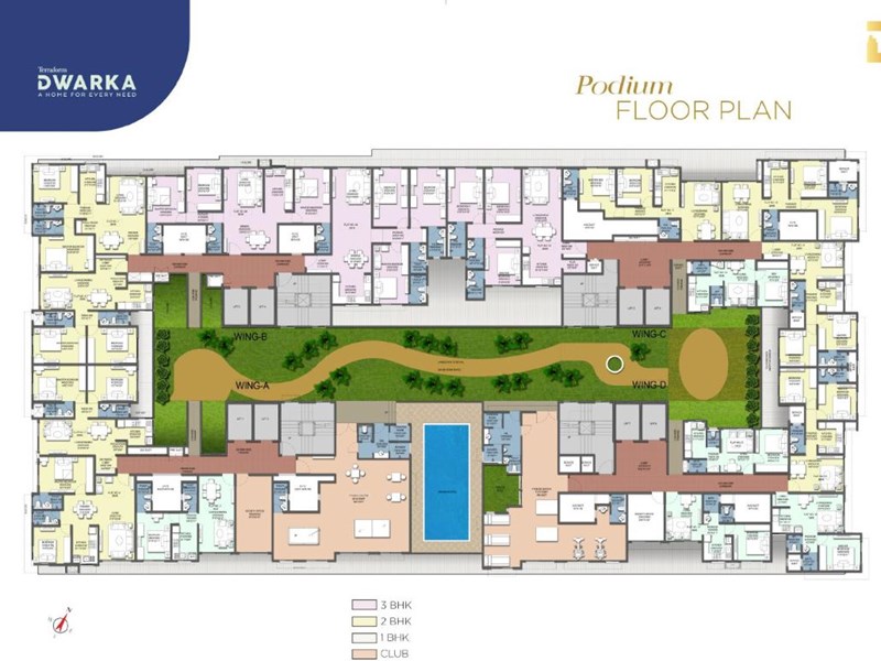 Terraform Dwarka Podium Floor Plan