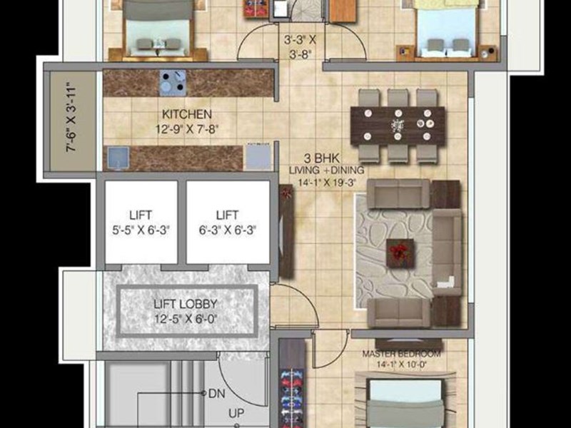 Ananda Residency Typical Floor Plan Tower A