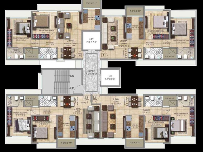 Ananda Residency Typical Floor Plan Tower C