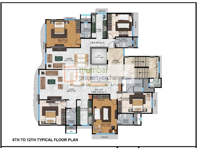 6-12th Floor Plan