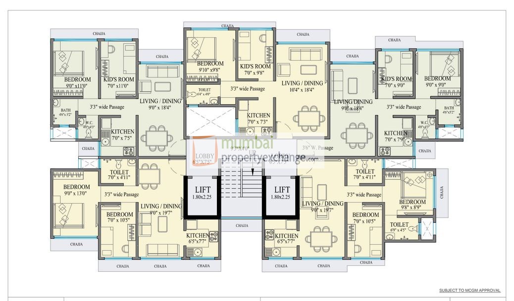 1st - 6th Floor Plan