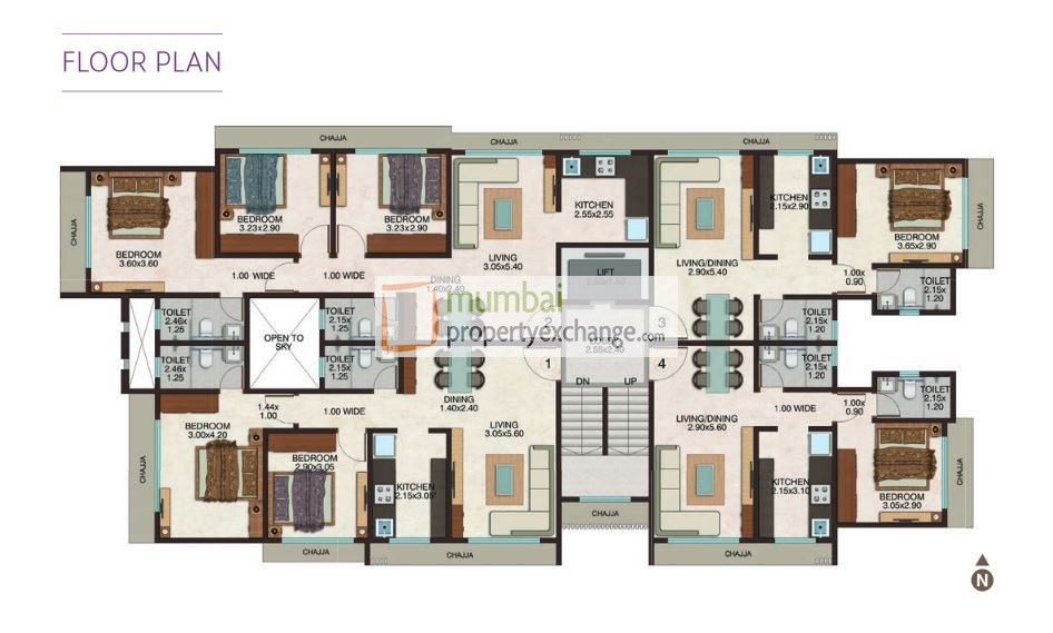 Flat / Apartment on Rent / Lease / Sale in Eco Roshni, Andheri East, Dr