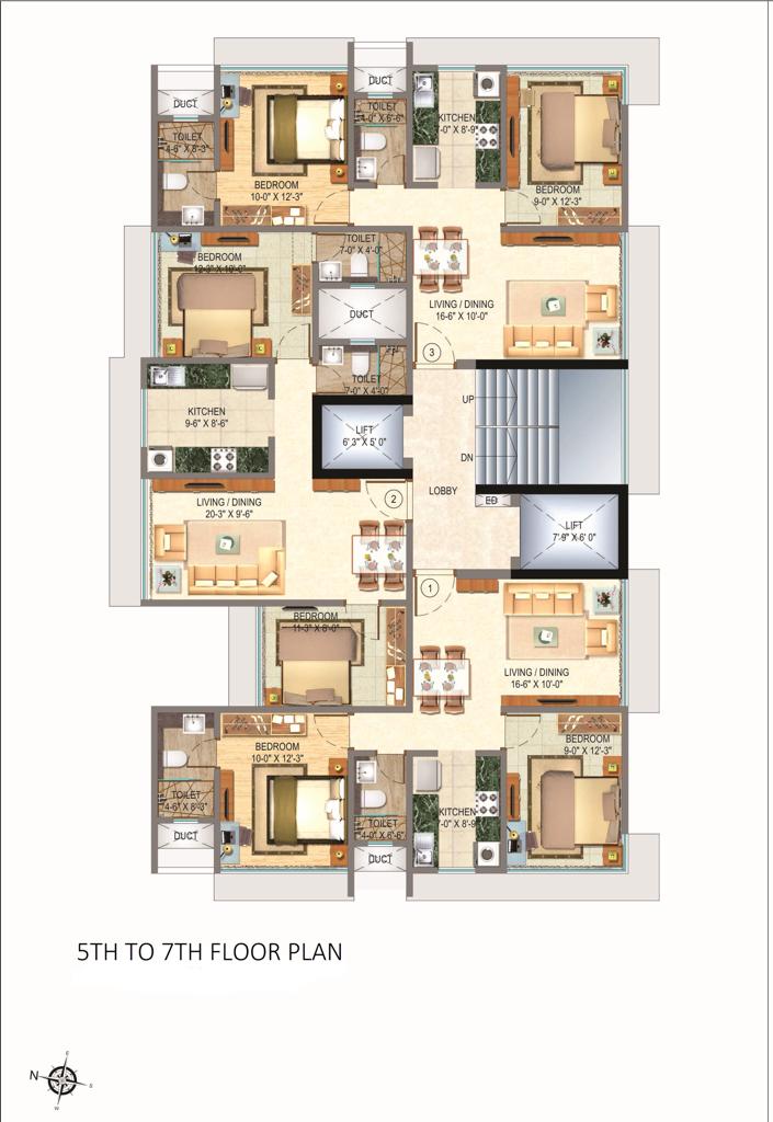 Amar Apartment Typical Plan