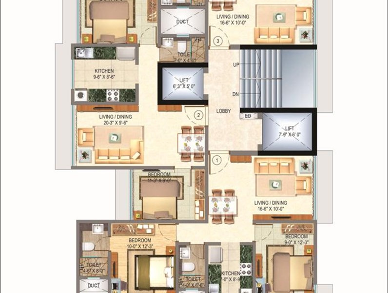 Amar Apartment Typical Plan