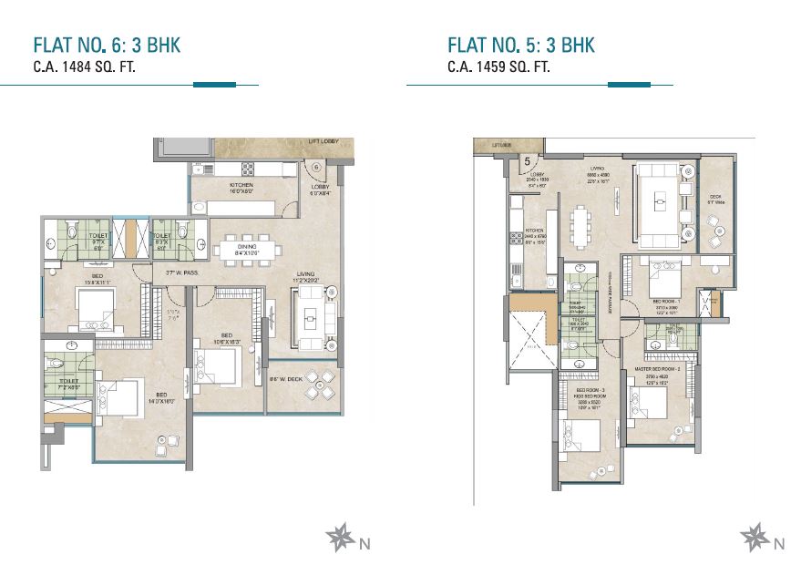 Skyvistas Bluez 3BHK Plan