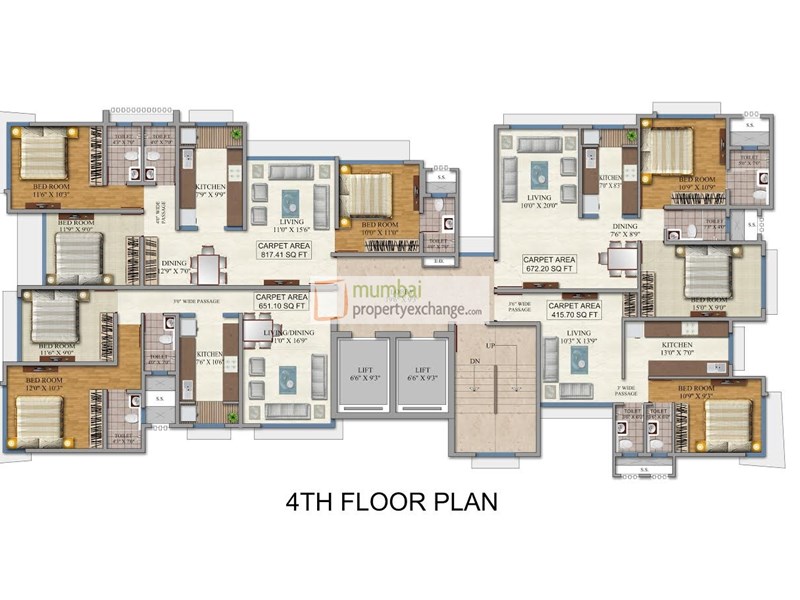 4th Floor Plan