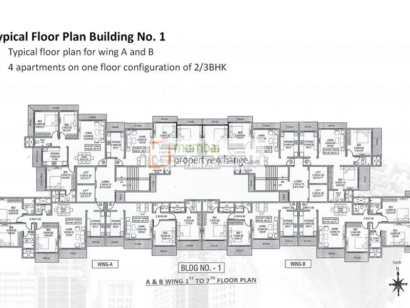 1-7th Floor Plan