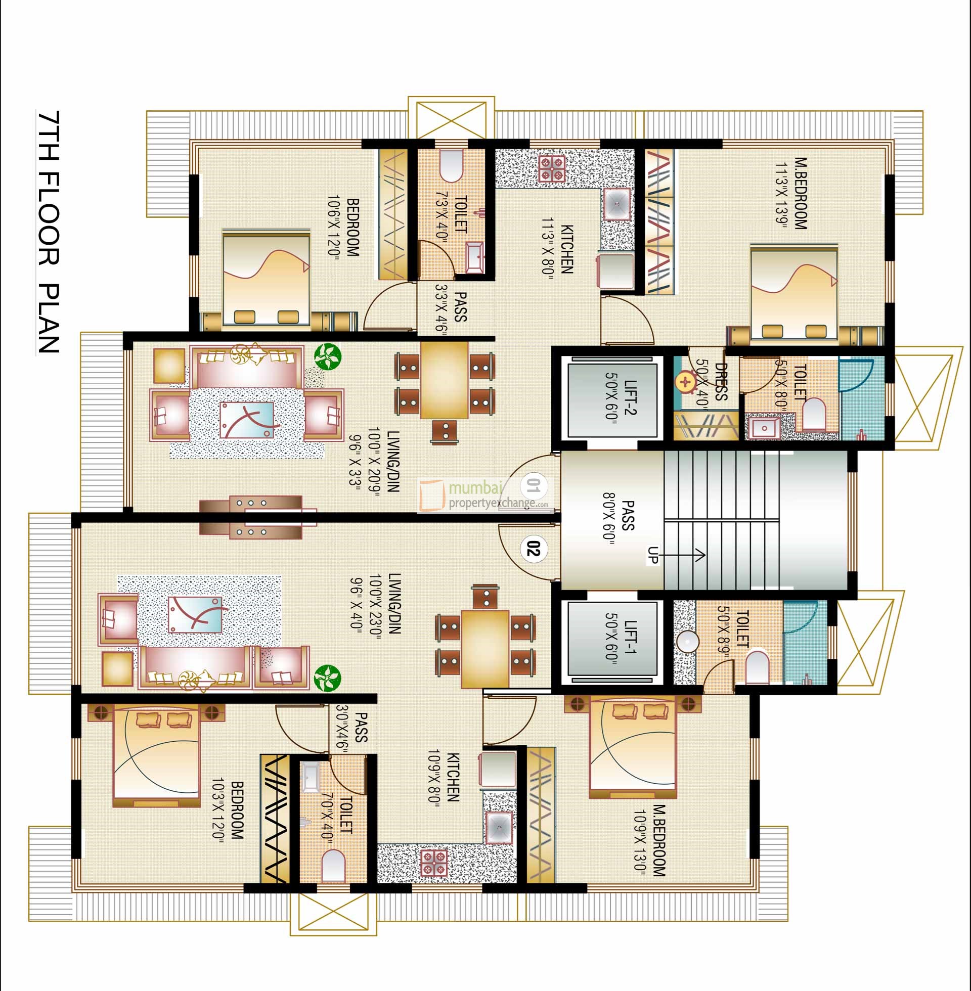 7th Floor Plan