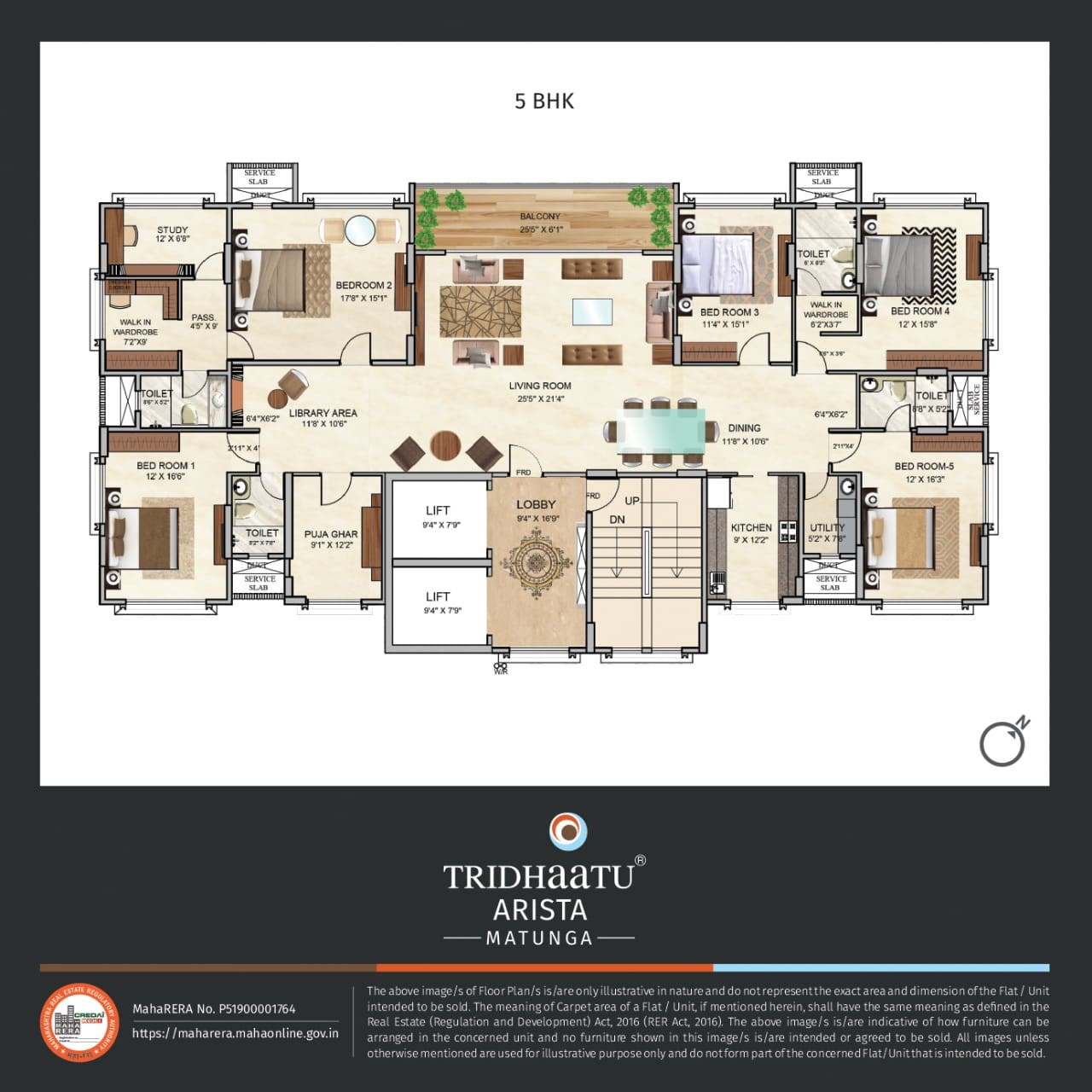 Arista 5BHK Plan