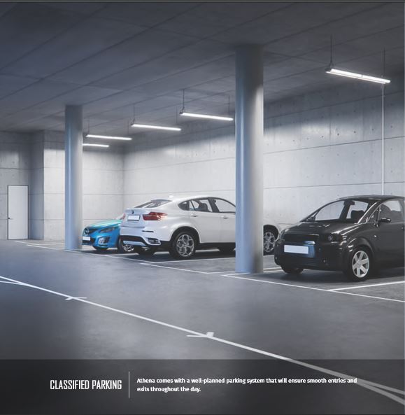 Tridhaatu Athena Car Parking