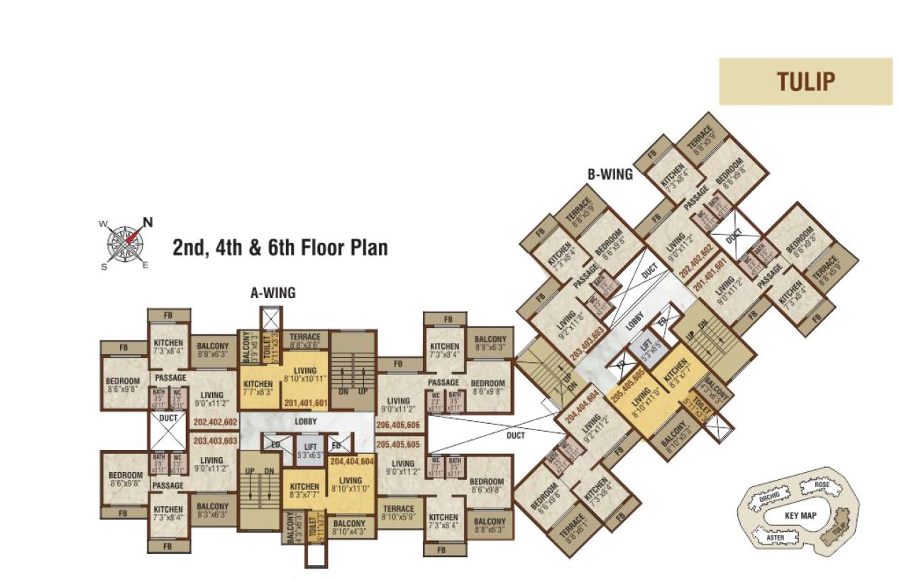 Emperia Garden Tulip Typical Floor Plan Even