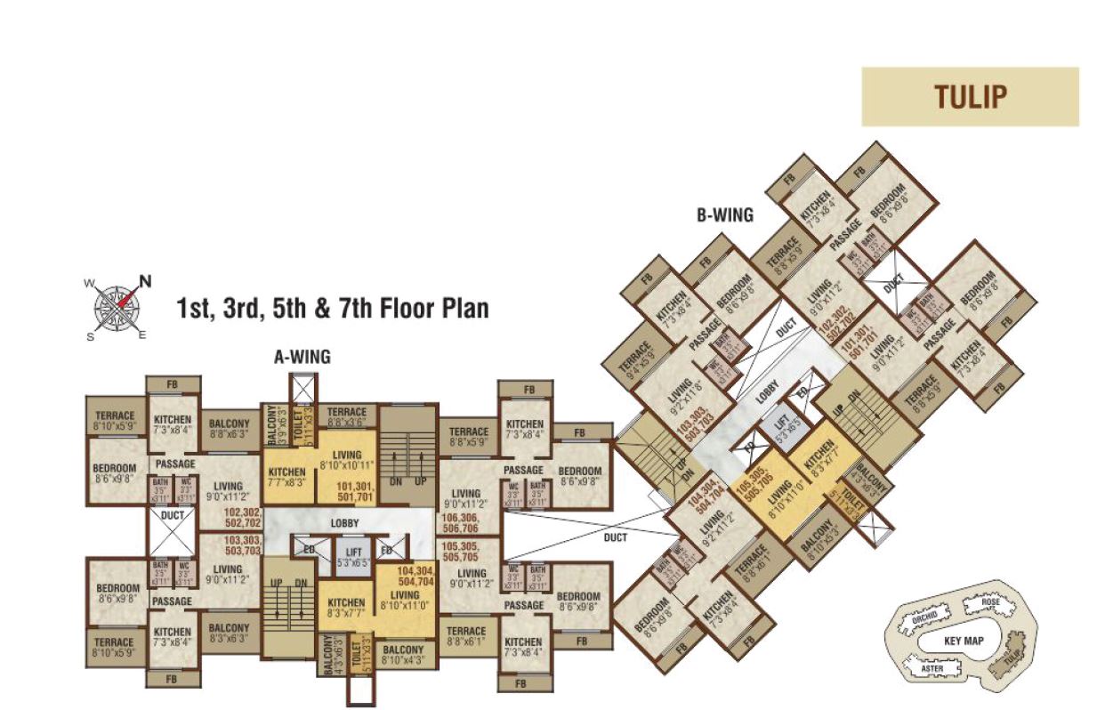 Emperia Garden Tulip Typical Floor Plan Odd