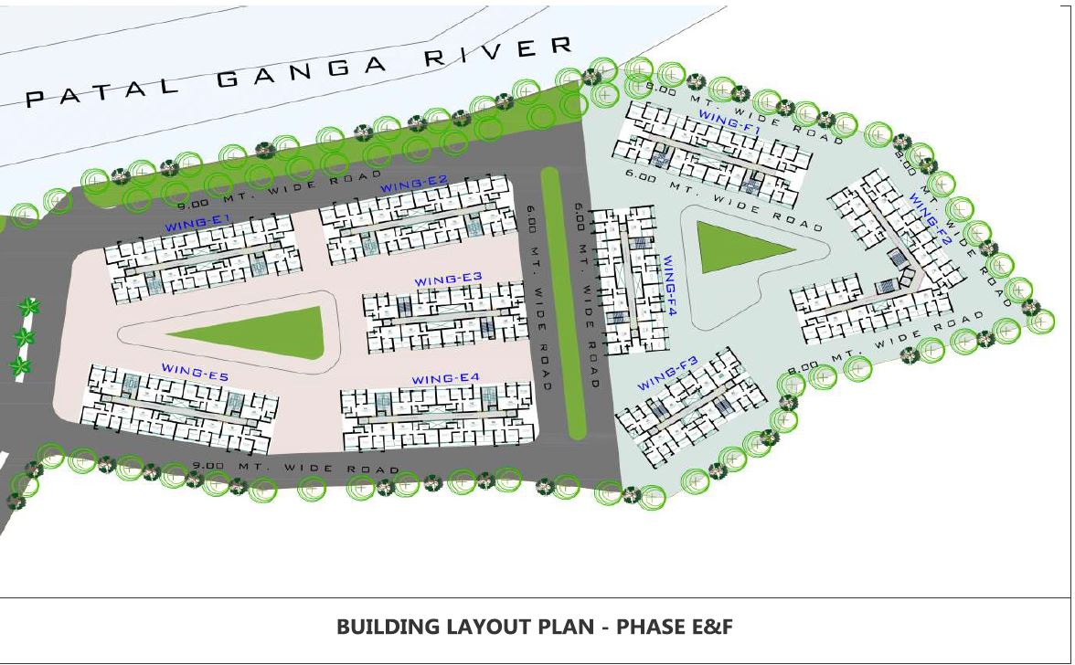 Akshar Rivergate Building Layout Plan Phase E-F