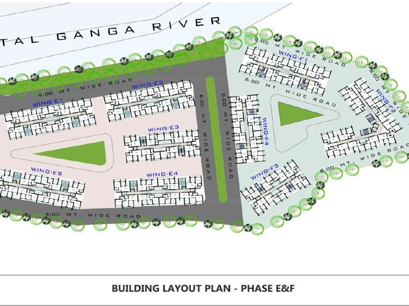 Akshar Rivergate Building Layout Plan Phase E-F